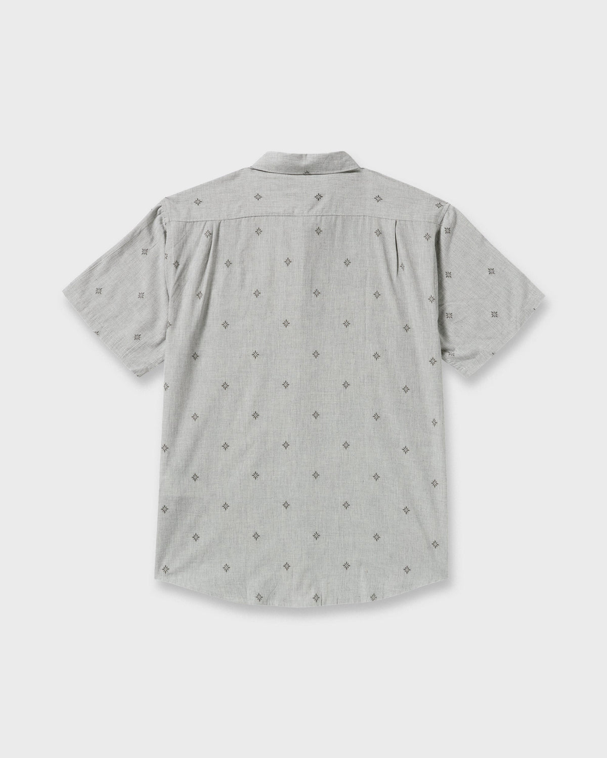 All Day Jacquard Short Sleeve Shirt - Silver