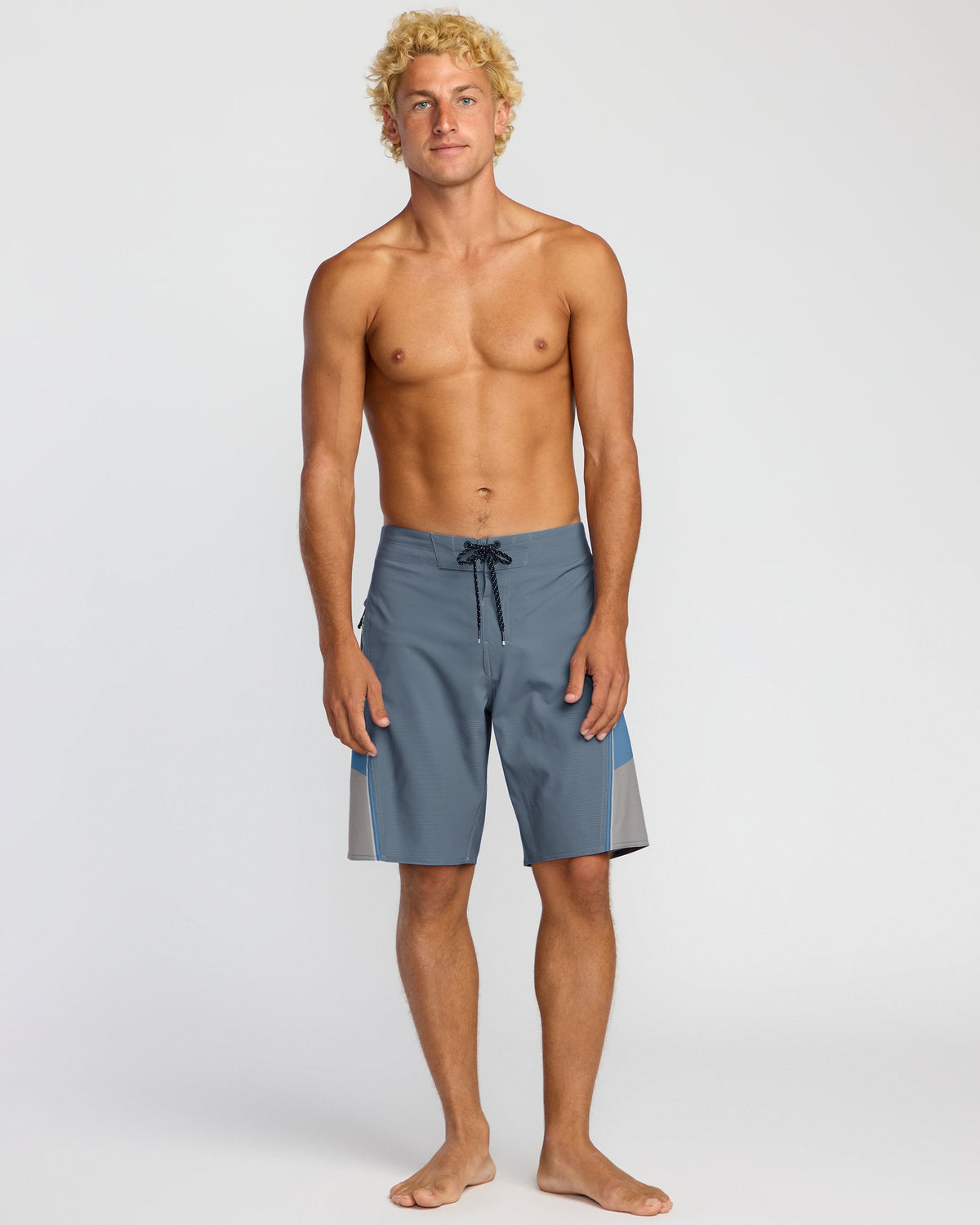 Straddie Airlite 20 Boardshorts - Steel Blue