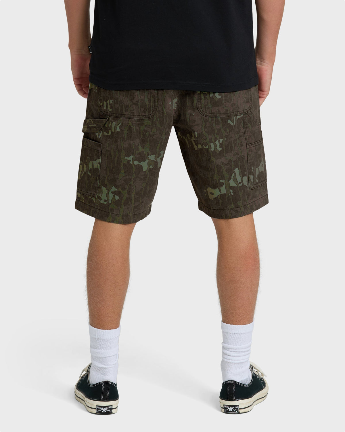 Bad Dog Elastic Shorts - Green Camo