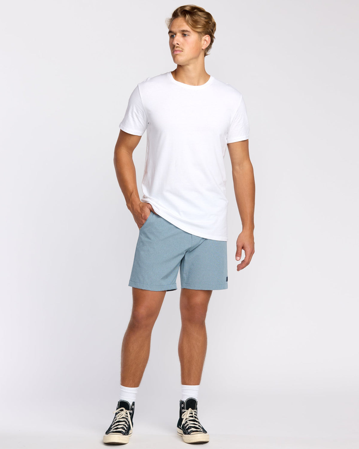 Crossfire Submersible 17 Hybrid Shorts - Slate Blue