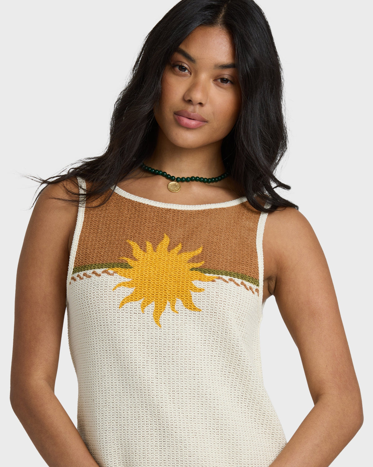 Solar Babe Midi Dress - Caramel Cafe