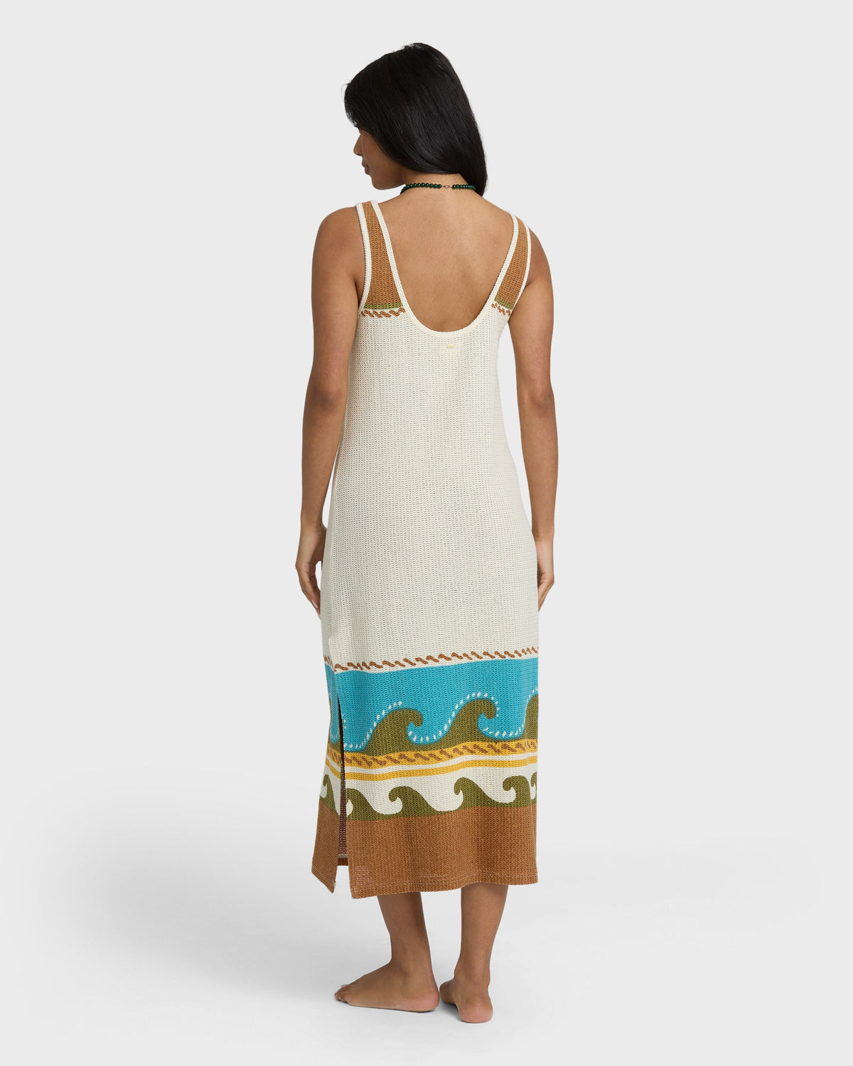 Solar Babe Midi Dress - Caramel Cafe