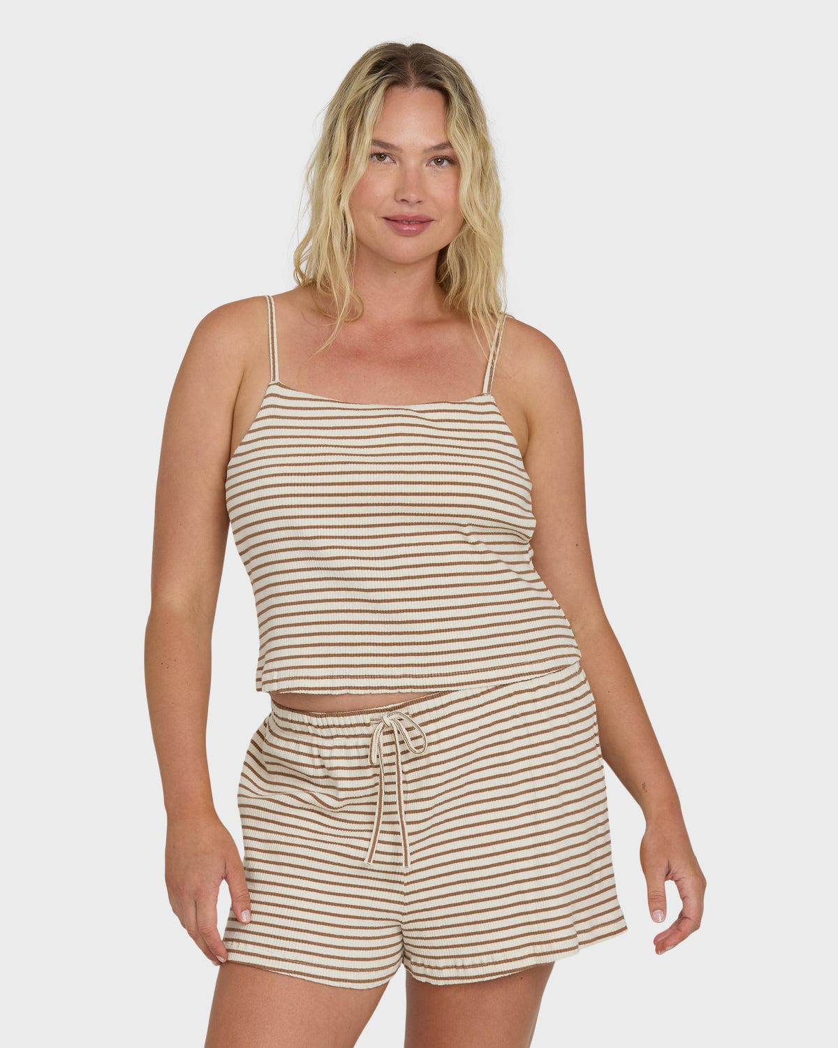 Easy Livin Tank Top - Brown Stone