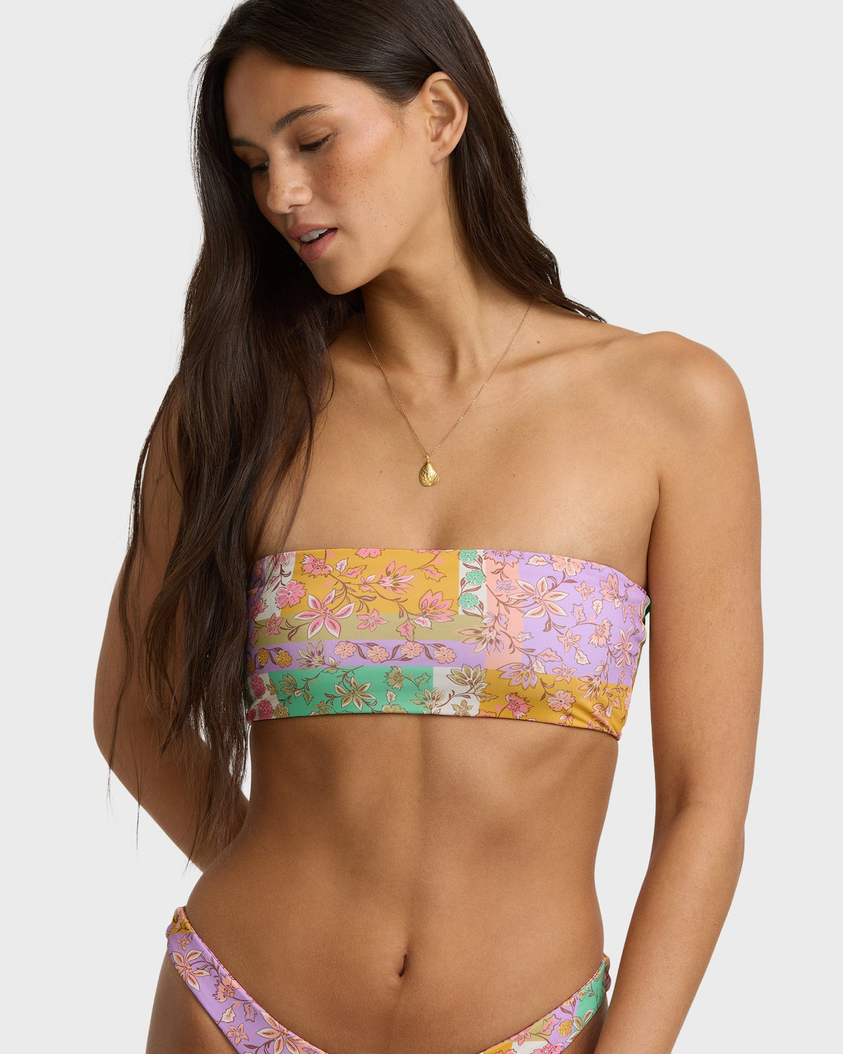 Dreamy Daze Tully Reversible Bandeau Bikini Top - Sweet Lilac