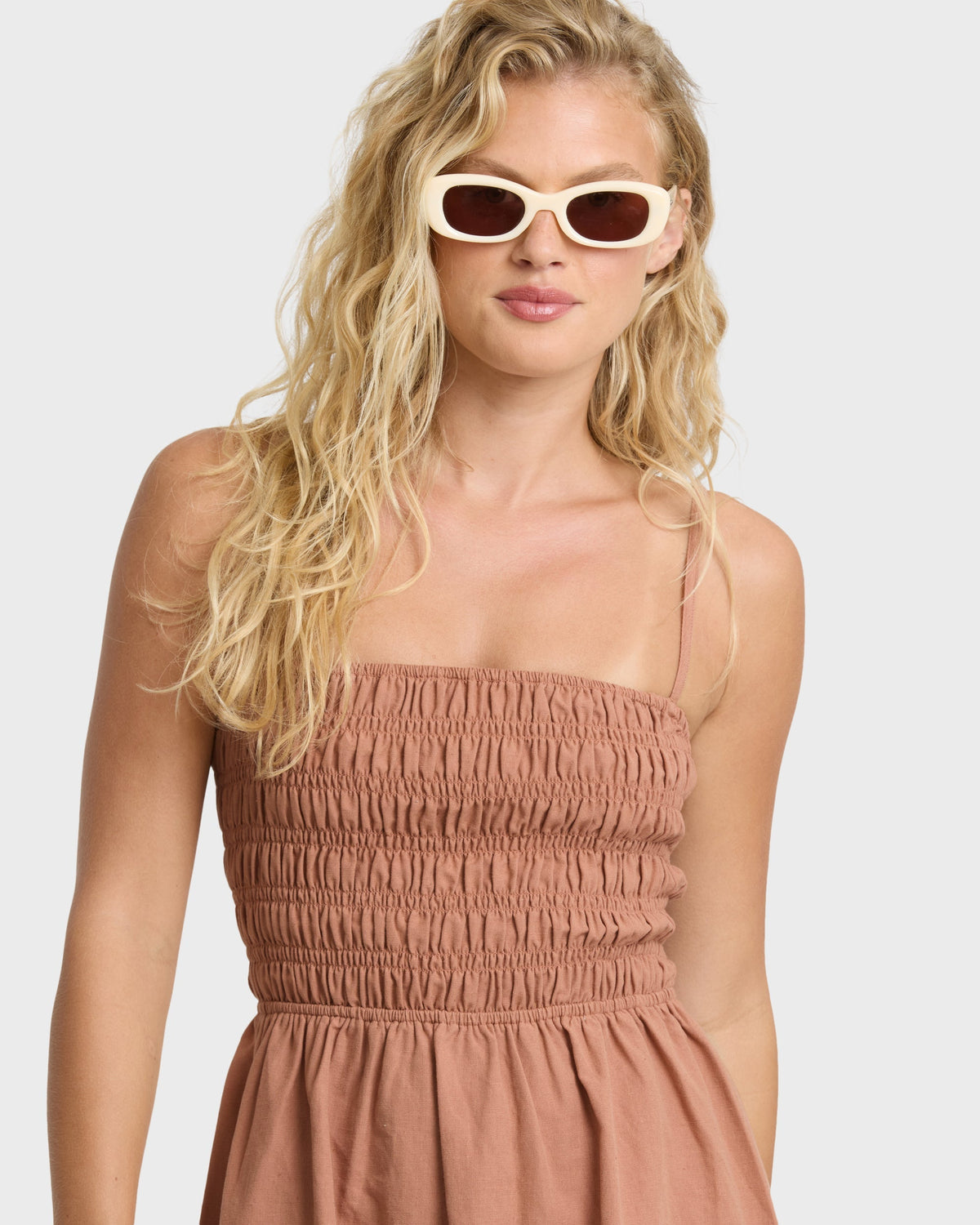 Suns Out Mini Dress - Sugar Almond