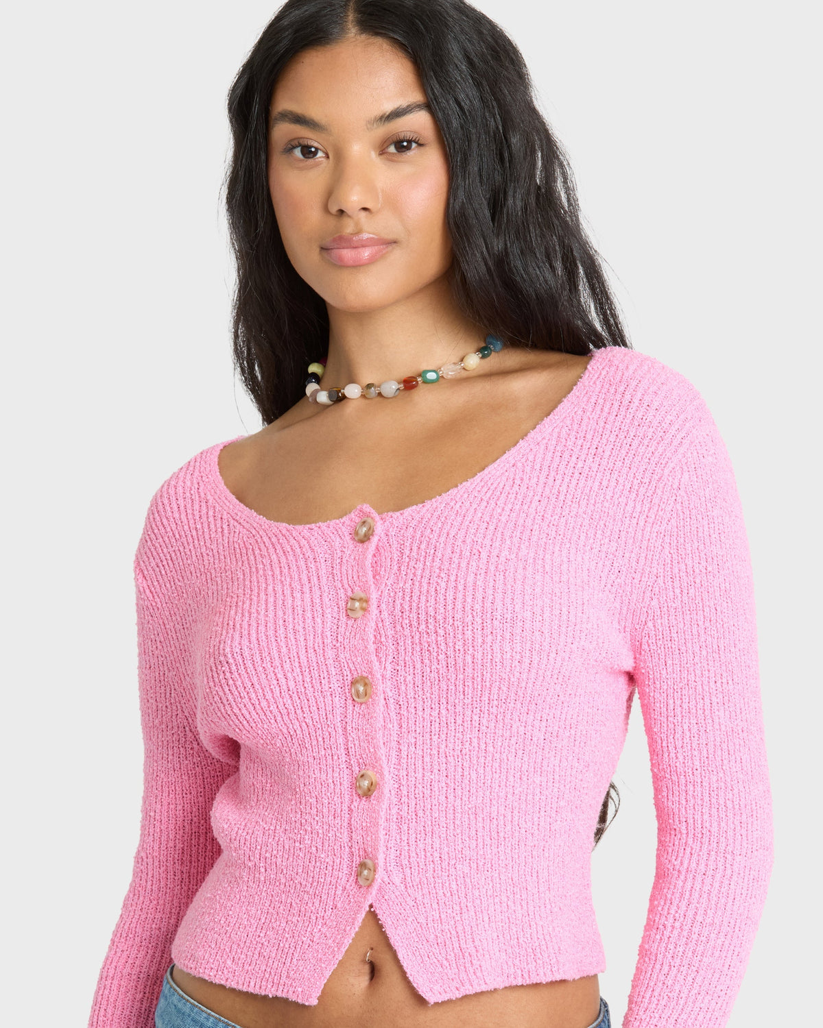 Good Luck Cardigan - Prism Pink