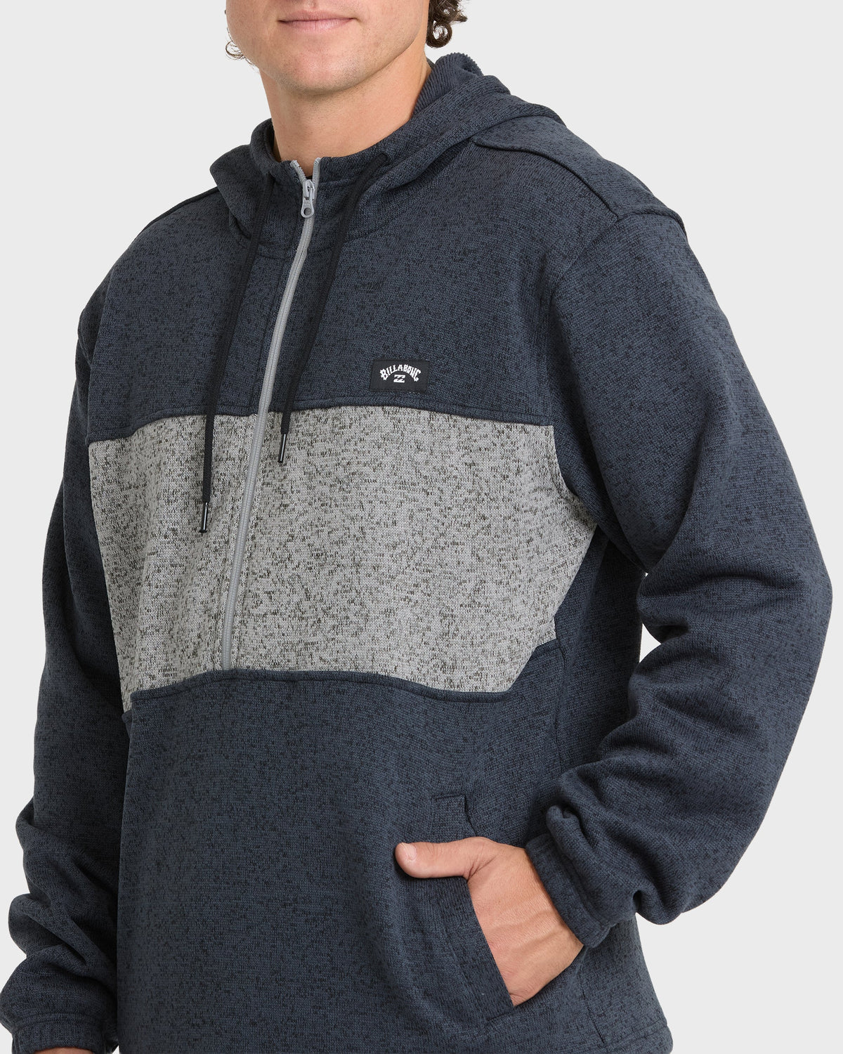 Adventure Division Boundary Pullover Quarter Zip Hoodie - True Navy