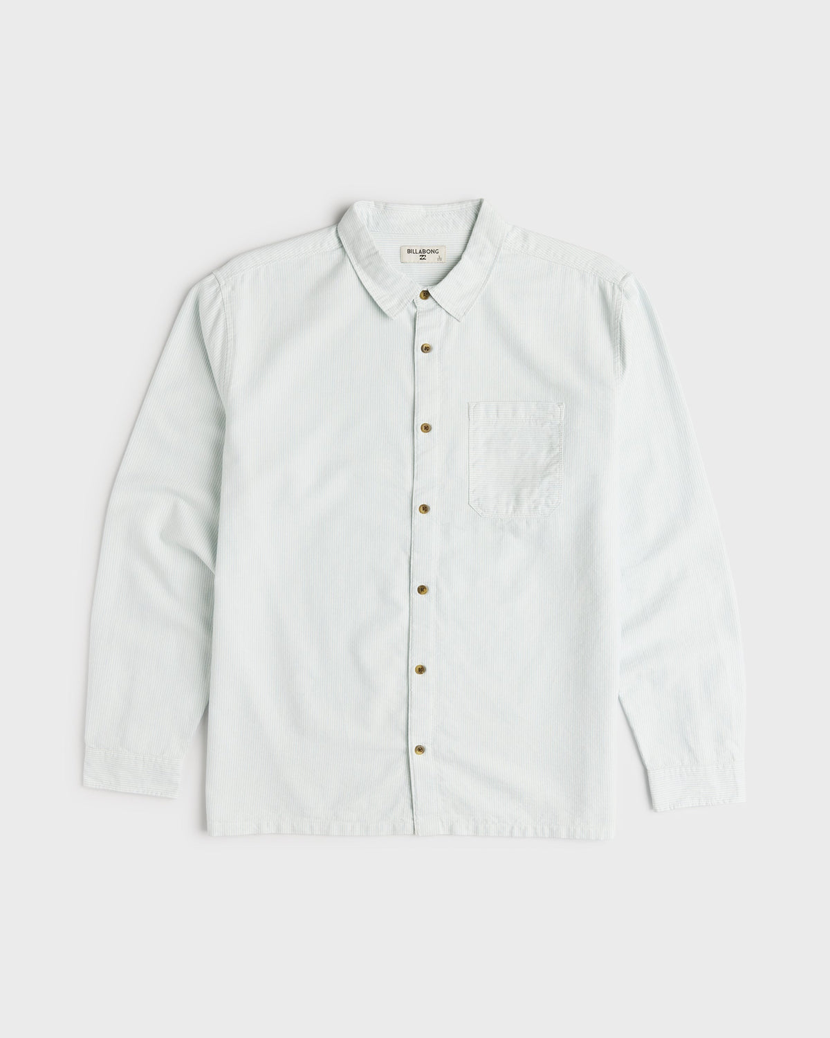 Garage Post Up Long Sleeve Oxford Shirt - Blue Smoke