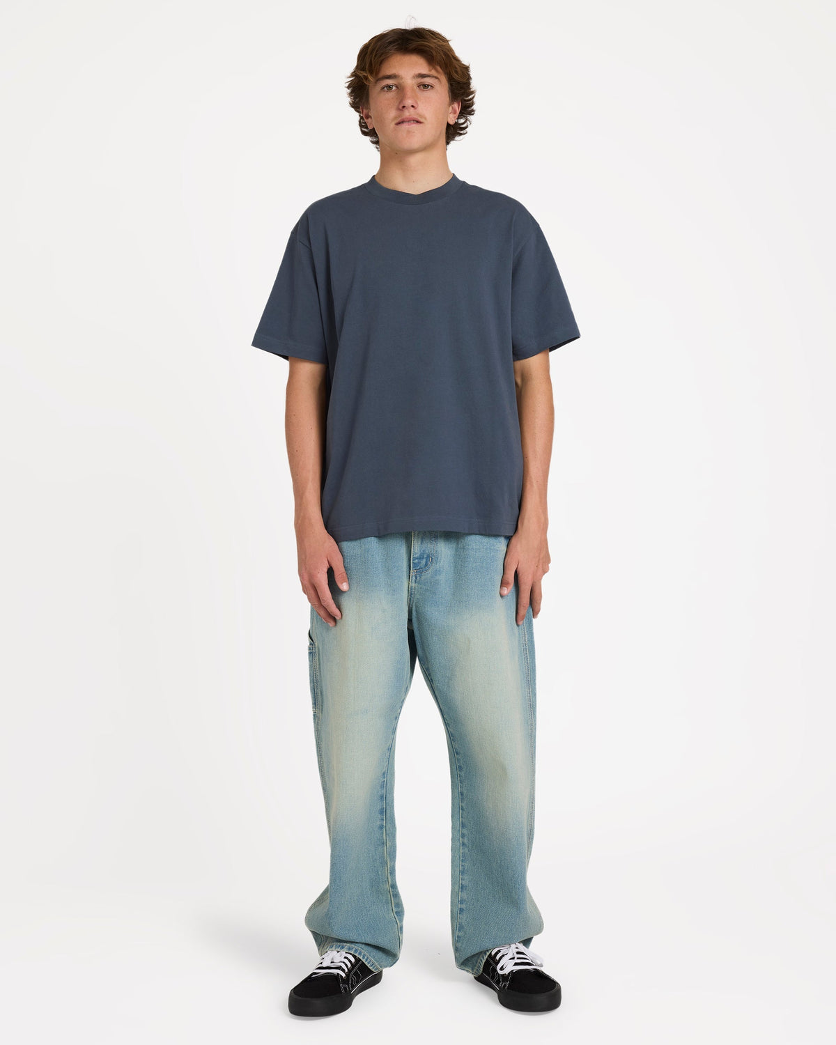 Arch Up Short Sleeve Knit T-Shirt - Charcoal